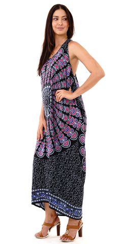 Finally, your new favorite oversized summer dress is here! The comfortable and lightweight material makes this dress ideal for a sunny day out on the town, on a cruise, or even toss over your swimsuit for a fun bohemian long swimsuit cover up. Racerback design Mandala print﻿ Made of soft lightweight rayon Machine wash cold, low tumble dry Long Swimsuit Coverups, Long Swimsuit, Summer Maxi Dress Boho, New Bohemian, Boho Mandala, Design Mandala, Boho Summer Dresses, Mandala Print, Summer Vacations