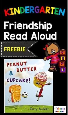 a poster with the words, freebie and peanut butter cupcake