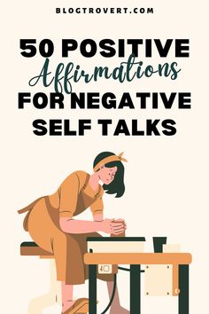 positive affirmations for negative self talk Empowering Affirmations, Expressing Gratitude, Subconscious Mind, Negative Thoughts