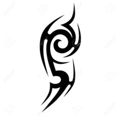 an abstract black and white tattoo design on a white background stock photo, images and royalty