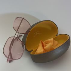 Vivienne Westwood Pink Lens Sunglasses New With Box And Original Cloth Gradient Lens Glass Sunglasses As Gift, Gradient Glass Sunglasses As A Gift, Gradient Lens Sunglasses As Gift, Elegant Sunglasses As Gift, Modern Glass Sunglasses As Gift, Chic Sunglasses With Tinted Lenses, Summer Gift Sunglasses, Classic Sunglasses With Tinted Lenses As Gift, Gold Tinted Sunglasses For Gift