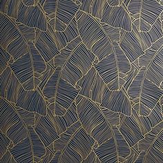 an abstract blue and gold wallpaper with wavy lines