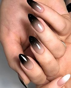 Nail Art Designs Ideas Tips & Inspiration #blacknail Gel Nails Ideas Short Dark, Hey Great Nails, Goth Fairy Nails, Soft Goth Nails, Dark Nails Inspiration, Dark Fairy Nails, Dark Goth Nails, Dark Nails Designs, Witchy Nails Almond