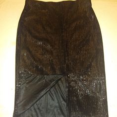 A Line Skirt 27 Inches From Waist To Bottom, Has A Slit In Back See Pic. Matte Black Sequin Throughout Skirt. Slip On Elastic Skirt, Also Lined. Hot! Hot! Hot! Elastic Skirt, Vegan Leather Skirt, Flared Mini Skirt, Line Skirt, Black Sequins, A Line Skirt, A Line Skirts, Matte Black, White Stripe