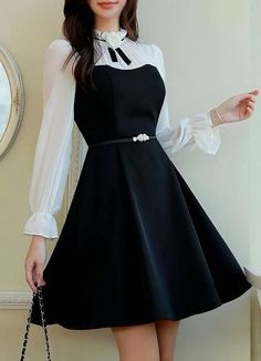 Korean Fashion Dress, Teenage Fashion Outfits, Teen Fashion Outfits, Kuala Lumpur, Kawaii Fashion, Cute Fashion, Pretty Dresses, Flare Dress, Pretty Outfits