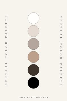 the neutral color palette is featured in this graphic art print, which includes black and white circles