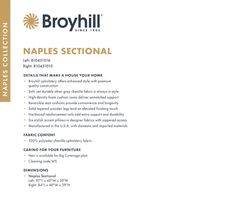 a white and gold resume with the name maples sectional on it's side