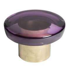 an image of a purple knob on a white background