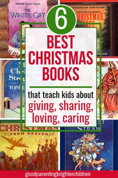 six christmas books that teach kids about giving, sharing and caring