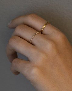 Twisted Stacking Ring | Dainty Stacking Rings | Simple Gold Rings Available in 14k gold filled and sterling silver. Thickness of the ring is approx. 1mm. --------------------------------------- ■ SHIPPING UPGRADES You can find shipping upgrades options in the drop bar menu when you check out. * Within the U.S Regular First-class : 2-6 business days Priority : 2-3days Express : 1-2 days * International International Priority : 6-10 Business days Rush International Express : 3-6 business days * Ou Simple Gold Rings, Silver Rings Simple, Gold Rings Simple, Initial Necklace Gold, Etsy Gold Ring, Bar Menu, Eternity Band Ring, Belly Chain, Gold Band Ring