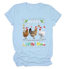 Women's Funny Merry Christmas Letter T-Shirts Memes Retro Tee Christmas Letter Print Crew Neck T-shirt, Christmas Crew Neck T-shirt With Letter Print, Christmas Funny Print Short Sleeve T-shirt, Funny Print Christmas T-shirt, Christmas Graphic Tee With Short Sleeves, Christmas Crew Neck Top With Funny Print, Christmas Graphic Tee With Letter Print, Holiday Graphic Tee With Letter Print, Merry Christmas Letter