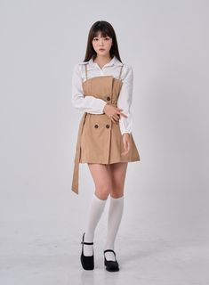 Product Detail Looking for fashionable women's clothing inspired by KPOP stars like BLACKPINK, NewJeans, and TWICE? Check out our KPOP Korean fashion collection! Our Belt Button Pleated Mini Dress and Shirt Set BO24 is perfect for a feminine look for back to school. With a normal fit and cotton-polyester blend, you'll feel both comfortable and stylish. Style : Feminine Occasion : Back to school Material : Cotton, Polyester Sleeve : Long sleeve, Sleeveless Neck : Collar Length : Mini Fit : Normal Trendy Cotton Shirt Dress For Workwear, Trendy Collared Shirt Dress, Casual Shirt Dress For Summer Office Wear, Trendy Button-up Shirt Dress For Work, Casual Summer Shirt Dress For Office, Trendy Shirt Dress With Buttons For Work, Casual Shirt Dress With Buttons For Office, Casual Office Wear Shirt Dress With Buttons, Trendy Cotton Shirt Dress With Buttons