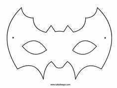 a mask that looks like the batman's face is outlined in black and white