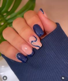 Square Gel Nails, Gold Gel Nails, Navy Nails, Formal Nails, Blue Acrylic Nails, Christmas Gel Nails, Her Nails