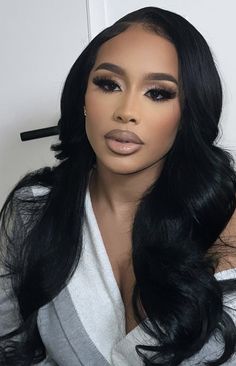 Sultry Makeup, Natural Glam Makeup, Makeup Eye Looks, Creative Makeup Looks, Baddie Makeup