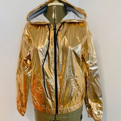 New Material Girl Active (M) Hooded Jacket Bomber Sz M Gold $44.50 Trendy Winter Hoodie Windbreaker, Trendy Hooded Outerwear With Double-lined Hood, Winter Hoodie Windbreaker, Trendy Outdoor Hooded Jacket With Double-lined Hood, Trendy Hooded Windbreaker For Outdoor, Trendy Hooded Jacket With Zipper, Trendy Hooded Jacket With Zipper Closure, Trendy Hoodie Windbreaker For Spring, Trendy Hooded Windbreaker