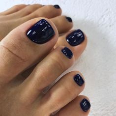 Feet Nail Art Designs, Feet Nail Art, Blue Toe Nails, Nail Designs Easy Diy, Apply Nail Polish, Nagellack Trends