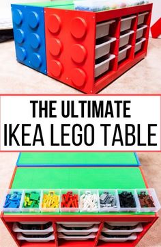 the ultimate ikea lego table for kids to play with and learn how to use it