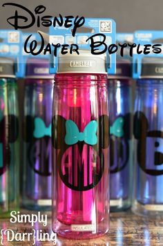 the instagram page for disney water bottles