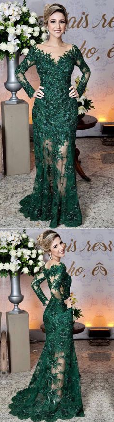 Long Sleeve Green Mermaid Dress For Prom, Dresses For Teens Wedding, Ring Dance, Long Sleeve Mermaid Prom Dress, Emerald Green Lace, Pageant Dresses For Teens, Winter Bridesmaid Dresses, Mermaid Prom Dresses Lace, Fall Bridesmaid Dresses