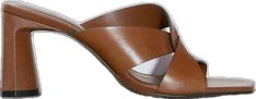 Brown Spring Formal Mules, Brown Formal Mules For Spring, Formal Brown Mules For Spring, Elegant Brown Summer Mules, Brown Spring Mules For Office, Brown Office Mules For Spring, Spring Office Brown Mules, Brown Mules For Office Spring Season, Modern Brown Sandals For Work