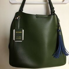 Vegan Leather Handbag Republic Classic New Olive Green Shoulder Bag, Purse, Hand Bag Green Top Handle Hobo Bag With Large Capacity, Green Hobo Bag With Large Capacity And Top Handle, Green Hobo Bag With Double Handle, Green Top Handle Hobo Bag For On-the-go, Elegant Green Hobo Bag For On-the-go, Green Hobo Bag With Detachable Strap For Shopping, Green Soft Leather Hobo Bag, Etienne Aigner Handbags, Green Shoulder Bag