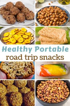 healthy portable road trip snacks that are easy to make and great for the whole family