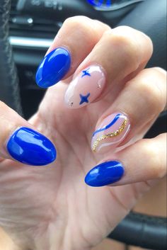 Navy Blue And Pink Nails, Cute Navy Blue Nails, Very Short Nails Ideas, Nails Amber, Cute Nails Simple, Very Short Nails, Country Acrylic Nails, Short Nails Ideas, Cowboy Nails