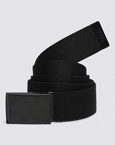 Vans | Deppster Web Belt Black Casual Black Adjustable Belt, Black Adjustable Casual Belt, Black Adjustable Belt With Belt Clip, Adjustable Black Belt With Belt Clip, Web Belt, Vans Store, Belt Top, Classic Vans, Vans Logo