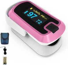 mibest OLED Finger Pulse Oximeter, O2 Meter, Dual Color White/Pink Pulse Oximeter, Sell On Amazon, Silicone Cover, Nursing School, Amazon Finds, Nursing, Color White, Christmas