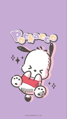 Sanrio Wallpaper Pochacco, Pochacco Poster, Kawaii Pochacco, Sanrio Dog, Sanrio Wallpapers, Hello Kitty House, Walpaper Hello Kitty, Sanrio Pochacco