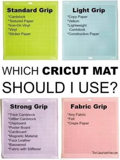 which cricut mat should i use? - the crafter's box