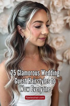 Swept-Back Hair With Fluffy Waves Event Hairstyles, Swept Back Hair, Wedding Guest Makeup, Glamorous Hair, Wedding Guest Style, Peinados Recogidos, Wedding Guest Hairstyles