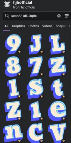 the font and numbers are all blue