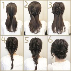 Tuns Bob Lung, Braid Pictures, Braid Drawing, Braid Beauty, Braid Crown, Diy Wedding Hair, Long Hair Models, Double Braid, Up Dos For Medium Hair