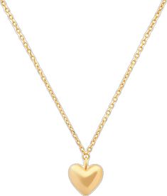 Heart Pendant Necklace Gold, Tai Jewelry, Puffed Heart, Heart Pendant Necklace, Heart Design, Handmade Bracelets, Gold Vermeil, Heart Pendant, Beautiful Necklaces