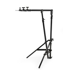 the tripod stands are designed to hold up two different sized objects, one is black and