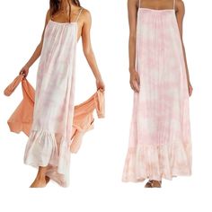 Nwt Intimately Free People Pink Flower Combo Tie Dye Maxi Dress Features Pit To Pit 21” Waist 30” Length 52” 100% Polyester Relaxed Oversized Flowy Silhouette Square Neckline Scoop Back Adjustable Spaghetti Straps Ruffle Flounced Hem Color: Flower Combo Pink Purple Size Small New With Tags Purple Maxi Dress With Spaghetti Straps For Beach, Feminine Pink Cotton Maxi Dress, Pink Spaghetti Strap Beach Cover-up Dress, Pink Beach Cover-up Sundress, Pink Spaghetti Strap Dress For Beach Cover-up, Pink Sundress For Spring Beach Cover-up, Pink Cotton Maxi Dress For Summer, Pink Sundress For Spring Season, Pink Sundress For Spring