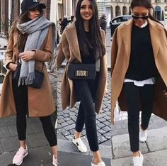 Camel Coat Outfit, Rok Outfit, Mode Tips, Looks Chic, Autumn Outfit, 가을 패션, Fall Fashion Outfits