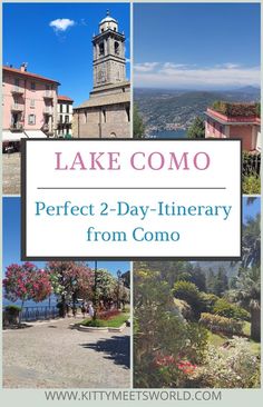 Top left: Main Square of Bellagio, Top right: View from Brunate; Bottom left: Shore Walk in Bellagio; Bottom left: Gardens of Villa Melzi Germany Itinerary, Best Places In Italy, Tour Of Italy, Lake Activities, All About Italy, Train Trip, Cross Country Trip, Italian Vacation, Luxury Train