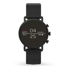 The Falster 2 Smartwatch boasts an interactive, swimproof touchscreen and a range of smart features powered with Wear OS by Google™ including: heart-rate tracking, Google Assistant, smartphone notifications, activity tracking, Google Pay, GPS and more. Choose from time or function-based displays for easy access to your favorite features, and apps from the Google Play store. A battery-efficient dial design in a 40mm black stainless steel case provides up to 24 hours of use on a single charge, and Skagen Watches, Google Fit, Best Smart Watches, Fitness Armband, Magnetic Charger, Watch Review, Smart Watches, Heart Rate Monitor, Skagen