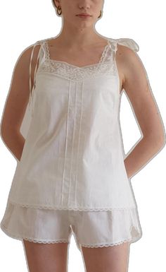 Cotton Camisole, White Cotton, White