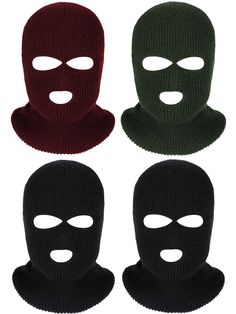 PRICES MAY VARY. 3 Hole design: this full face mask is designed with 3 holes, which can keep your eyes and mouth exposed, thus you can breathe conveniently and won't feel uncomfortable, practical design for winter usage Material: our knitted face mask is made of quality polyester cotton, soft and comfortable to wear, and able to keep your entire head and face warm in cold weather, they are durable enough to provide long service time Unisex style: the warm full face mask is unisex design in solid Winter Balaclava, Joker Print, Skater Aesthetic, Face Mask Black, Scarf Casual, Full Face Mask, Ski Mask, Red Army, Drawings Simple