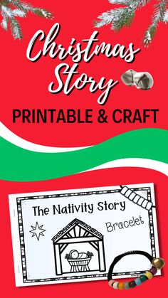 Bring the story of Jesus' birth to life with this meaningful Christmas craft! Little ones can create their own bracelet with pony beads, a pipe cleaner, and a jingle bell, following along with the colorful posters and a simplified mini book of the Nativity story. Perfect for Sunday school, homeschool, or preschool, this resource lets children wear and share the story of our Savior’s birth! Includes color-coded posters, mini book, and options for a paper bracelet too. Nativity Crafts Preschool, Christmas Crafts Pre K, Bread Of Life Craft, Sunday School Christmas Party, Christmas Preschool Crafts, Christmas Sunday School Crafts, Christmas Activity For Kids, Kindergarten Christmas Crafts, Classroom Christmas Activities