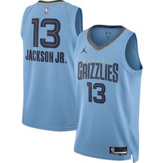 Capture your team's distinct identity in an innovative design with this Jaren Jackson Jr. Memphis Grizzlies Swingman Statement Edition Jersey from Jordan Brand. It features classic trims and integrated Dri-FIT technology for added appeal and breathability. Plus, bold Jaren Jackson Jr. graphics complete this striking jersey for a piece of gear that shows your fandom is on the cutting edge. Swingman Move To Zero is Nike's journey toward zero carbon and zero waste to help protect the future of spor Buy Jordans, Jordans For Men, Boston Celtics, Innovative Design