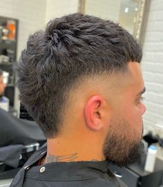 Taper Fade Mohawk, Short Curly Mohawk, Natural Mohawk, Fade Mohawk, Burst Fade Mohawk, Mid Skin Fade, Short Mohawk, Mohawk Haircut, Low Skin Fade