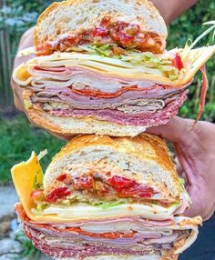 two sandwiches stacked on top of each other