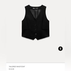 Tailored Waist Coat Is A Size Small ! 100% Linen Tailored Waistcoat, Waistcoat Woman, René Magritte, Cardigan Sweater Jacket, Shirt Blouses Tops, Black Vest, Tshirt Skirt, T Shirt Vest, Shirt Skirt