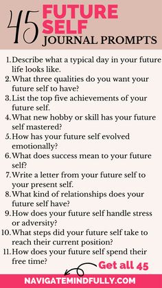 future self journaling Future Self Questions, Envisioning Your Future, Future Self Prompts, Future Me Letter Ideas, Future Self Journaling Prompts, Letter To Future Self Prompts, Dream Life Prompts, Journal Prompts Dream Life, Future Journal Prompts