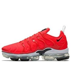 Nike Air VaporMax Plus Red 924453-602 (SNKR/Reflective) Modern Red Running Sneakers, Red Outdoor Sneakers With Branded Insole, Red Sneakers With Shock Absorption And Round Toe, Red Synthetic Sneakers With Air Cushioning, Red Boost Sneakers For Outdoor Activities, Sporty Red Sneakers For Outdoor Activities, Nike Red Outdoor Sneakers, Red Breathable Sneakers For Outdoor Activities, Functional Red Outdoor Sneakers